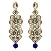 Blue Color Kundan Necklace With Earring (KN220BLU)