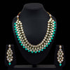 Rama Green Color Kundan Necklace With Earring (KN220RGRN)