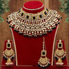 Black Color Kundan Bridal Necklace Set (KN222BLK)