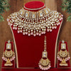 Light Pink Color Kundan Bridal Necklace Set (KN222LPNK)