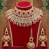 Red Color Kundan Bridal Necklace Set (KN222RED)