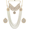 White Color Kundan Bollywood Necklace With Earrings (KN223WHT)