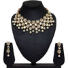 White Color Kundan Necklace With Earrings (KN378WHT)