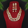 Red Color Kundan Necklace Set (KN739RED)