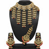 Red Color Kundan Necklace Set (KN822RED)