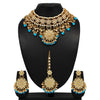 Firozi Color Kundan Necklace Set (KN858FRZ)