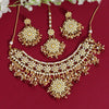 Maroon Color Kundan Necklace Set (KN858MRN)