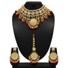 Red Color Kundan Necklace Set (KN858RED)