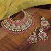 Pink Color Kundan Necklace Set (KN863PNK)