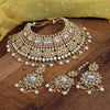 White Color Kundan Bridal Necklace Set (KN863WHT)