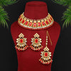 Red Color Kundan Necklace Set (KN864RED)