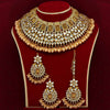 Gold Color Kundan Choker Necklace Set (KN886GLD)