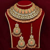 Peach Color Kundan Bridal Choker Necklace Set (KN886PCH)