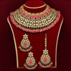 Pink Color Kundan Bridal Choker Necklace Set (KN886PNK)