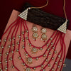 Rani Color Seven Layer Kundan Necklace Set (KN901RNI)
