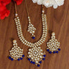 Blue Color Kundan Necklace Set (KN988BLU)