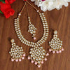 Pink Color Kundan Necklace Set (KN988PNK)