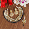 Black Color Kundan Necklace Set (KN995BLK)