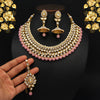 Pink Color Kundan Necklace Set (KN995PNK)