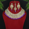 Purple Color Kundan Necklace Set (KN999PRP)