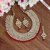 Red Color Kundan Necklace Set (KN999RED)