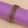 Gold Color Kundan Bracelets (KNB107GLD)