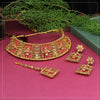 Pink Color Choker Kundan Polki Necklace Set (KPN180PNK)