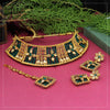 Green Color Choker Kundan Polki Necklace Set (KPN181GRN)
