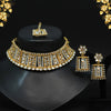 White Color Choker Kundan Polki Necklace Set (KPN182WHT)