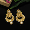 Gold Color Matte Gold Earrings (MGE163GLD)