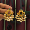 Green Color Matte Gold Earrings (MGE165GRN)