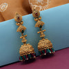 Rani & Green Color Matte Gold Earrings (MGE209RNIGRN)