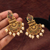Rani & Green Color Matte Gold Earrings (MGE212RNIGRN)