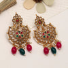 Rani & Green Color Matte Gold Earrings (MGE213RNIGRN)