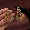 Gold Color Matte Gold Earrings (MGE214GLD)