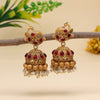 Rani Color Rajwadi Matte Gold Earrings (MGE228RNI)