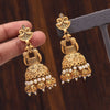 Gold Color Matte Gold Earrings (MGE246GLD)