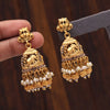 Gold Color Matte Gold Earrings (MGE247GLD)