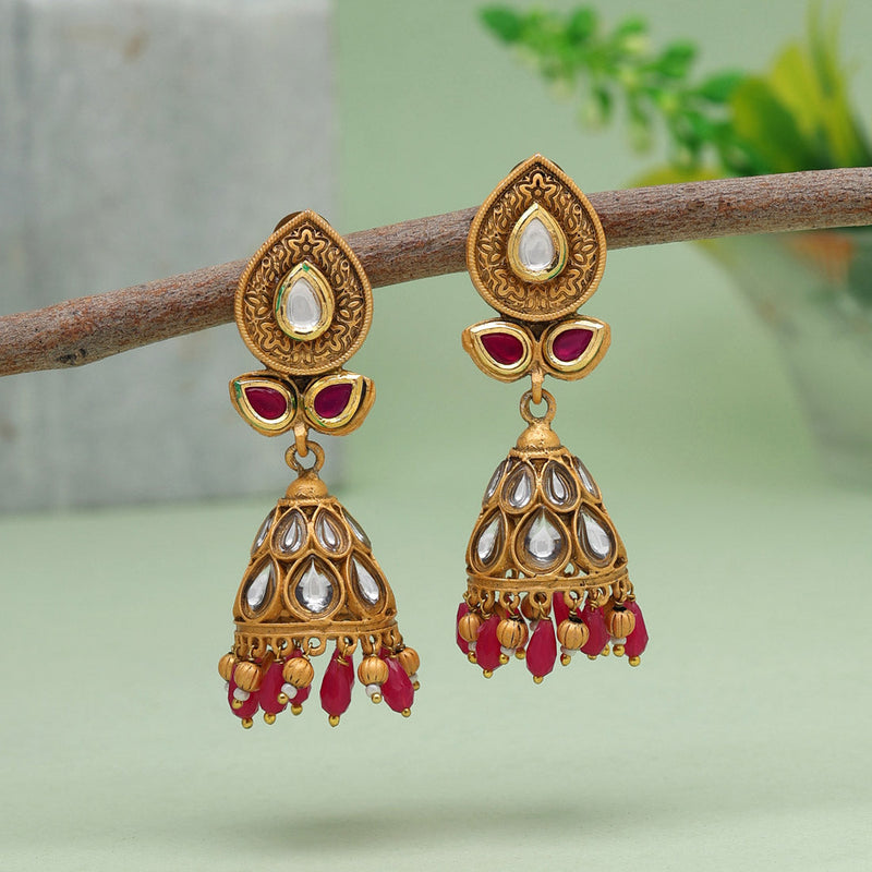 Rani Color Matte Gold Earrings (MGE248RNI)