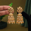 Gold Color Matte Gold Earrings (MGE263GLD)