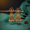 Rani & Green Color Matte Gold Earrings (MGE263RNIGRN)