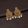 Gold Color Matte Gold Earrings (MGE268GLD)