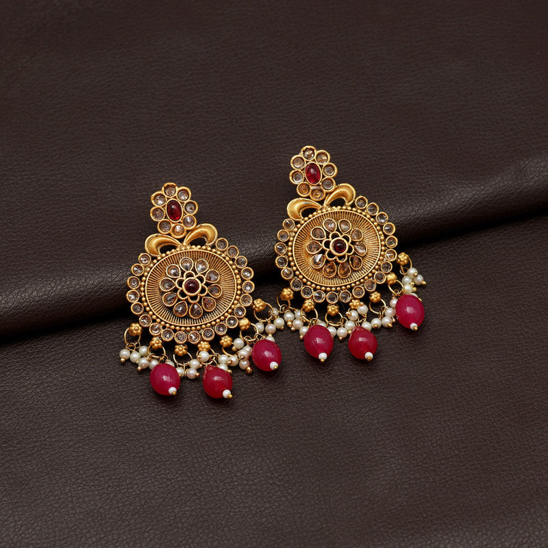 Rani Color Matte Gold Earrings (MGE268RNI)