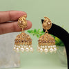 Gold Color Matte Gold Earrings (MGE272GLD)