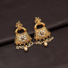 Gold Color Matte Gold Earrings (MGE277GLD)
