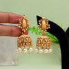 Gold Color Matte Gold Earrings (MGE280GLD)