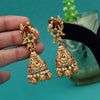 Rani & Green Color Matte Gold Earrings (MGE295RNIGRN)
