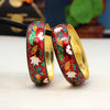Red Color Meenakari Bangle Size: 2.10 (MKBR110RED-2.10)
