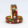 Red Color Meenakari Bangle Size: 2.4 (MKBR110RED-2.4)