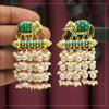 Green Color Meenakari Earrings (MKE1128GRN)